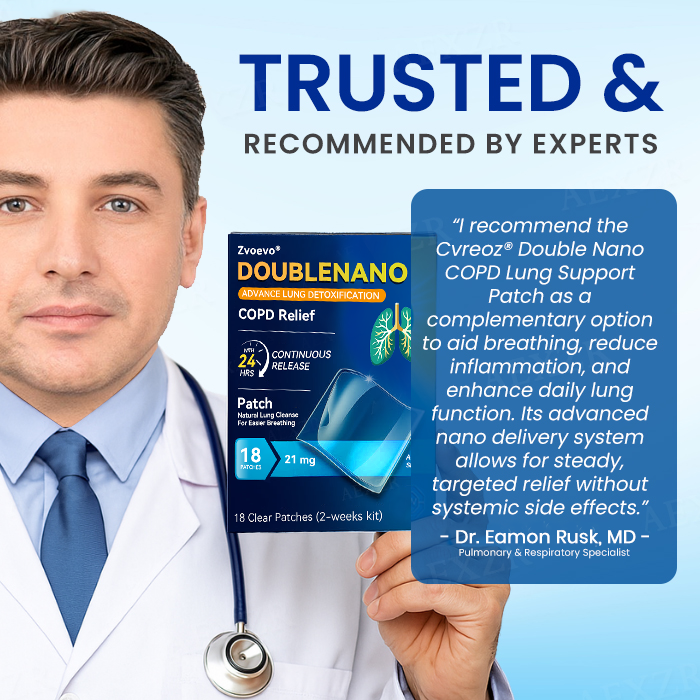 ✅🌿TGA Approved:🔥 Hot Sale - Limited Stocks 🌿 Zvoevo® DoubleNano COPD Relief Patch 🔥60% OFF🔥