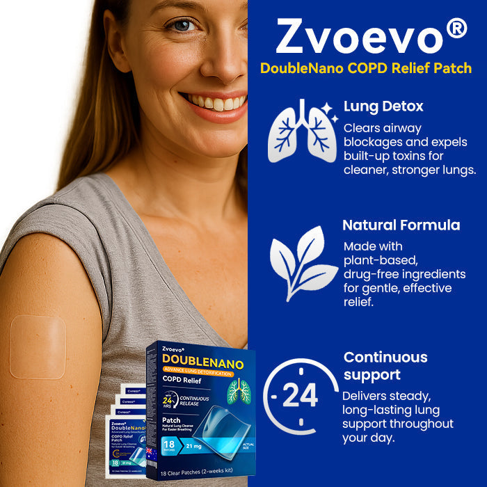 ✅🌿TGA Approved:🔥 Hot Sale - Limited Stocks 🌿 Zvoevo® DoubleNano COPD Relief Patch 🔥60% OFF🔥